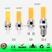 LED G4 G9 E14 Lamp Bulb AC/DC Dimming 12V 220V 3W 6W 9W COB SMD LED Lighting Lights replace Halogen Spotlight Chandelier 2024 - buy cheap
