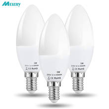 E14 LED Candle Light Bulbs 45W Incandescent Equivalent 5W Warm White 3000K Daylight 5800K Small Edison Screw Lightbulb 3PACK 2024 - buy cheap