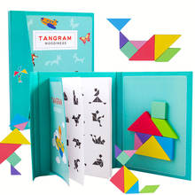 Quebra-cabeças 3d magnético, tangram, brinquedos educacionais para aprendizagem do bebê, montessori 2024 - compre barato