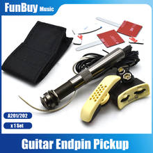 EQ Equalizador Piezo Soundhole Violão Folk Acústico & Guitarra Clássica Foguete Pino Terminal de Captação de Som Buraco Pick-up Violão partes 2024 - compre barato