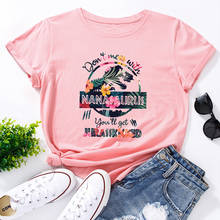 Women's Graphic Tees Cotton Short Sleeve Crew Neck  T Shirt  Tops Female Summer Clothes Don't Mess with NanaSaurus 2024 - buy cheap