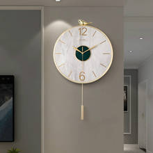 Luxury Pendulum Wall Clock Quartz Living Room Gold Nordic Modern Simple Industrial Wall Clock Loft Wall Watch Mechanism W6B 2024 - buy cheap