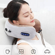 U-Shaped Massage Pillow Head Shoulder Cervical Vertebra pillow massager portable Car Health Care for Home Travel Office 2024 - buy cheap