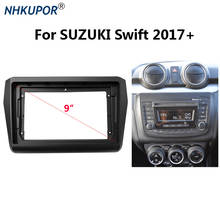 Fascia de Radio de coche, Kit de marco de placa frontal con Panel de montaje y bisel de plástico ABS, 9 pulgadas, para SUZUKI Swift 2017 + estéreo para coche 2024 - compra barato