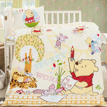 Disney Winnie Pooh Bear-juegos de cama para bebé, edredón de algodón con dibujos animados de Minnie, Mickey Mouse, Princesa, regalo para niños y niñas 2024 - compra barato