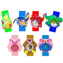 1-15 Years Old Children Watch 48 Models Animal Baby Look Time Cartoon Toy Slap Bracelet Kids Watches for Boy Girls Birthday Gift 2024 - buy cheap