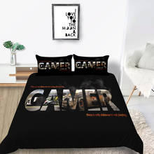 Juego de ropa de cama para jugadores, funda nórdica 3D de diseño único, creativa, a la moda, color negro, Queen, King y Twin 2024 - compra barato