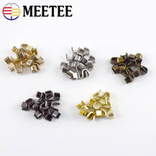 Meetee-tope de cremallera estilo U de latón 20 piezas, antideslizante para 3 #5 #8 #10 #, cremalleras de resina de nailon de Metal, accesorio de reparación de artesanías ZA212 2024 - compra barato