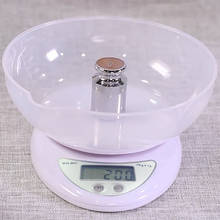 Báscula digital portátil para comida, balanza electrónica LED de 5 kg/1g, útil en cocina 2024 - compra barato