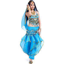 Belly Dance Costume Bollywood Indian Dance Dress Carnival Party Top Pants Belt Set Halloween Indian Dance Costumes 2024 - buy cheap