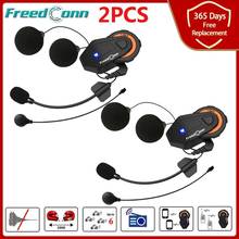 2 pcs FreedConn T-max motorcycle helmet bluetooth intercom 6 riders headset with FM Radio moto intercomunicador Bluetooth 4.1 2024 - buy cheap