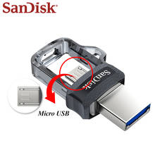 Sandisk 256GB Micro USB Flash Drive Dual Drive Memoria Usb USB 3.0 DD3 U Disk Pendrive 32GB Memory Stick For Phone Tablet PC 2024 - buy cheap