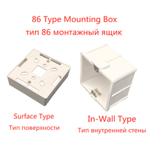 Caja de montaje para interruptor de casete, caja de montaje interno oculto, tipo 86, blanco 2024 - compra barato