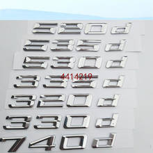 Emblema de la tapa del maletero para BMW serie 1, 3, E81, E82, E87, F20, F21, 3D cromado, 116d, 118d, 120d, 125d, 130d, 135d 2024 - compra barato
