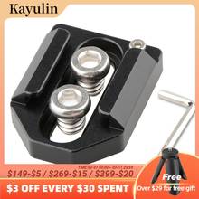 Kayulin Cold Shoe Mount Holder Aluminum  hot shoe mount adapter with 2 Screws to Fasten for Monitor LED Light (Black) 2024 - buy cheap