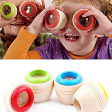 1pc Wood Bee-eye Interesting Effect Magic Kaleidoscope Explore Baby Kids Learning Educational Puzzle Toy for Children 2024 - buy cheap