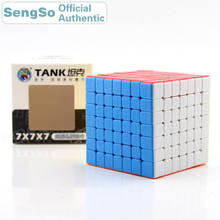 Shengshou tanque 7x7x7 cubo mágico 7x7 cubo mágico profissional neo velocidade cubo quebra-cabeça brinquedos anti-stress para crianças 2024 - compre barato
