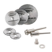 7PCS Mini Circular Saw Blade Hss Cutting Disc Rotating Drilling Tool Accessories For Wood Plastic And Aluminum 2024 - buy cheap