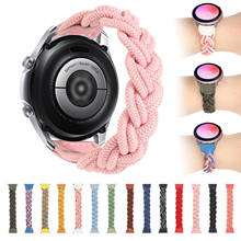 Ремешок нейлоновый для Galaxy Watch 3 45 мм 46 мм/Gear S3, плетеный браслет для Huawei Watch GT2 46 мм Pro, 22 мм 2024 - купить недорого