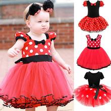 1-6 Year Baby Girl Dress Toddler Kids Minnie Dots Dress Mickey Costume Children Carnival Birthday Party Clothes Girl Tutu Dress 2024 - buy cheap
