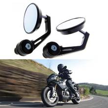 Hot 1Pair Universal 7/8 Inch Handlebar Aluminum Motorcycle Bike Handle Bar End Rearview Side Mirrors BX 2024 - buy cheap