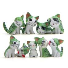 9Pcs/Set Anime Chi's Sweet Home Cat Pvc Doll Green Cat Action Toy Figures 2-3CM 2024 - buy cheap