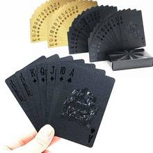 24K Gold Playing Cards Poker Game Deck Gold Foil Poker Set Plastic Magic Card Waterproof Cards Magic Water Gift Collection 2024 - buy cheap