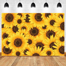 Laeacco Blossom Sunflowers Yellow Party Decor Rural Baby Scenic Photography Background Photo Backdrop For Photo Studio Photocall 2024 - buy cheap