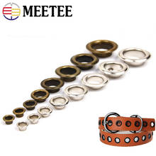 Meetee 50pc 3.5-15mm Pure Copper Eyelet Buckles O Ring Rivet DIY Bag Strap Belt Apparel Webbing Shoes Grommet Sewing Accessories 2024 - buy cheap