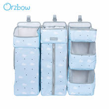 Orzbow Baby Bed Storage Organizer Bag Newbron Crib Hanging Storage Wet Diaper Bag For Baby Essentials Cradle Bags Bedding Set 2024 - buy cheap