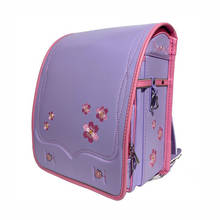 Kids Bag 2022 School Bag for Girls Kid Orthopedic Backpack Children PU Japanese Backpack Embroidered Flower Luxury Schoolbag 2024 - buy cheap