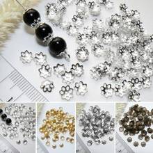 500pcs/Lots Silver Gold Plated 6mm Metal Filigree Flower Bead Caps DIY Bead Findings for Jewelry Making 2024 - buy cheap