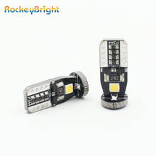 Rockeybright Car 3SMD 194 168 501 W5W T10 Canbus Светодиодные лампочки белого цвета без OBC Ошибка парковки багажник светильник внутренняя Лицензия пластины лампы 2024 - купить недорого