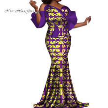 African Dresses for Women African Print Dashiki Maxi Mermaid Dresses Off Shoulder Bodycon Dress Robe Africaine Femme WY4758 2024 - buy cheap