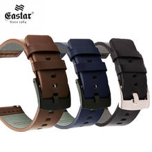 Genuine Leather Strap For Amazfit For Samsung Active 2 40/44mm Gear S3 bracelet Huawei GT/GT2/2e Galaxy watch 4 Classic 3 45/42 2024 - buy cheap