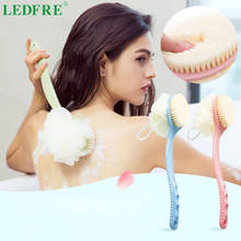 LEDFRE  Baby Bath Massage Brush Shower Brushes Bath Sponges Exfoliating Bamboolong Handle Bath Brush Sponge LF73009 2024 - buy cheap