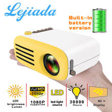 LEJIADA-miniprobador multimedia YG200 LED, versión con batería integrada, HDMI, USB, compatible con reproductor de vídeo HD 1080p 2024 - compra barato
