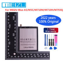 Meizu bateria 100% original bt710 para meizu m5c m710m m710h m793q azul a5 telefone celular + ferramentas grátis 2024 - compre barato