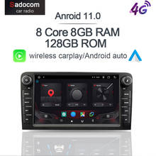 Carplay 8" 2 din Android 11.0 Car DVD player 8Core 128GB ROM 8GB autoradio car radio 4G LTE For Audi A3 2002-2010 2011 S3 RS3 RN 2024 - buy cheap
