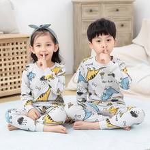Bebê meninos meninas pijamas novo outono manga longa roupas infantis pijamas de algodão conjuntos para crianças 4 6 8 10 12 14 anos 2024 - compre barato