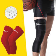 Компрессионные наколенники для мужчин и женщин, Нескользящие баскетбольные наколенники в форме сот, с длинными рукавами, с логотипом под заказ 2024 - купить недорого