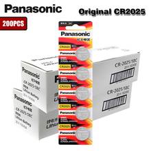 200PCS Original PANASONIC CR2025 Button Cell Battery 3V Lithium Batteries for Watch Toys Computer Calculator Control CR 2025 2024 - buy cheap