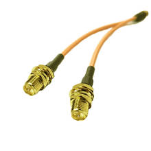 RP SMA Male Plug To 2X RP-SMA Female Male Pin Splitter Combiner Pigtail Cable RG316 15CM 6" 2024 - buy cheap