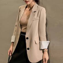 Autumn Long Sleeve Blazer Women 2022 Office Notched Woman Jacket Coat Women Blazer Femenino Women Blazers Coats Clothes D562 2024 - buy cheap