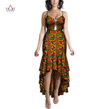 Plus Size New Africa Dashiki V-neck Camisole Dress Women Traditional African Clothing Sexy African Cotton Dresses WY6964 2024 - buy cheap