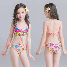 Swimsuits Girl One-Piece Print Suit Children Swimwear Summer 1PCS Girl Monokini Kids Bathing Suits Baby Girls Beachwear Backless 2024 - buy cheap