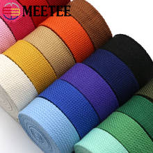 50yards Meetee 25mm Thicken 2mm Canvas Webbing Ribbon Strap for Backpack Belt Dog Collar Bands tape Sewing DIY Crafts Accessory 2024 - buy cheap