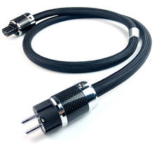 FURUTECH-Cable de alimentación de Audio HIFI, Cable de alimentación de CA, fibra de carbono, enchufe US/EU, Alpha PS-950-18 2024 - compra barato