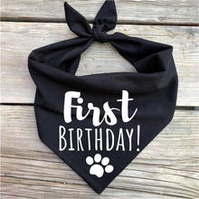 Customize First Birthday Dog bandana Birthday Its my Birthday party puppy bandana pet cat birthday handcrafted pet accessories 2024 - buy cheap