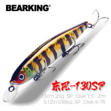 BEARKING 1Pcs Minnow Fishing Lures Floating Hard Bait 13cm 25g Artificial Bait Wobbler Crankbait Carp Perch Pesca Fishing Tackle 2024 - compre barato